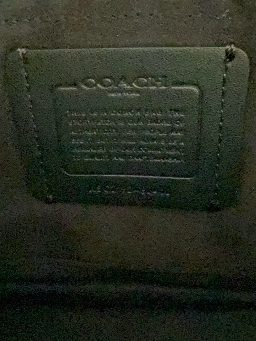 Coach klare signature